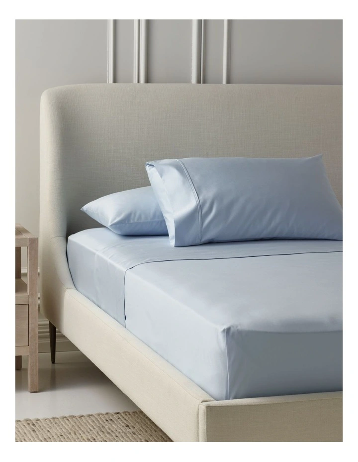 1000TC Finest Cotton Sheet Set in Baby Blue image 1