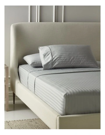 Hotel Collection 500TC Cotton Jacquard Sheet Set in Silver