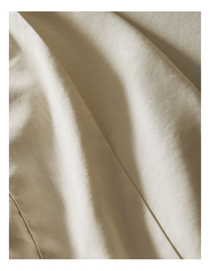 Palm Cove Washed Bamboo Cotton Sheet Set in Sandshell image 3
