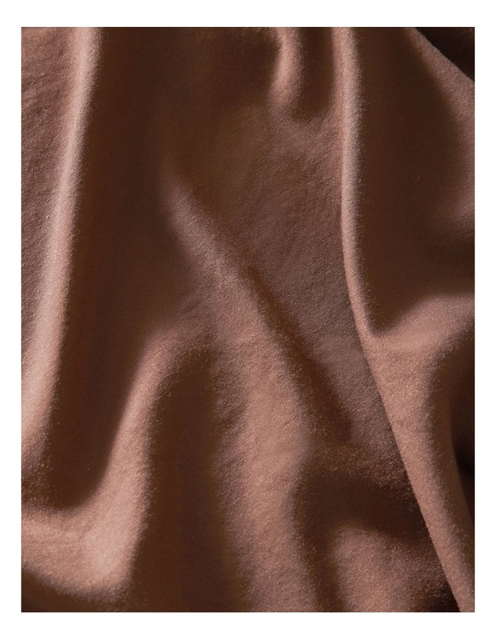 Palm Cove Washed Bamboo Cotton Sheet Set in Clay image 3