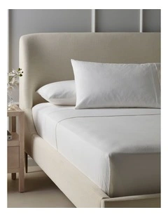 Cotton Flannelette Sheet Set in White