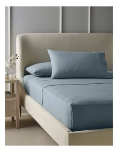 Cotton Flannelette Sheet Set in Blue