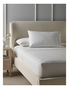 Cotton Flannelette Sheet Separates in White