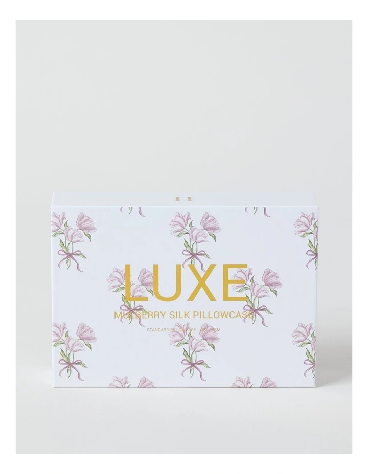 Luxe Silk Pillowcase in Pink Tulip image 3