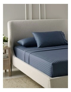 Hotel Collection 500TC Cotton Jacquard Sheet Set in Ink