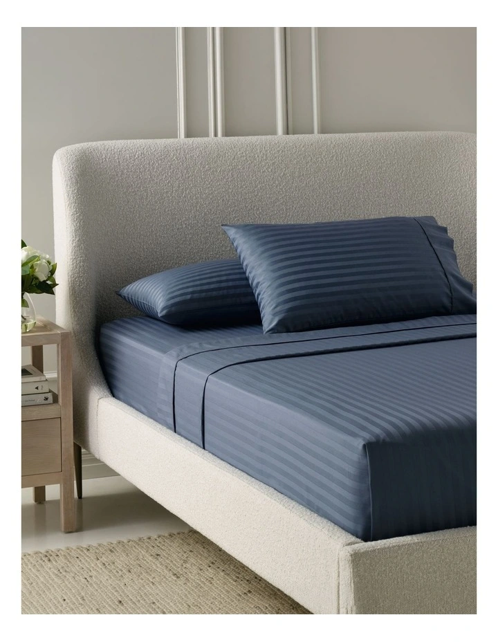 Hotel Collection 500TC Cotton Jacquard Sheet Set in Ink image 1