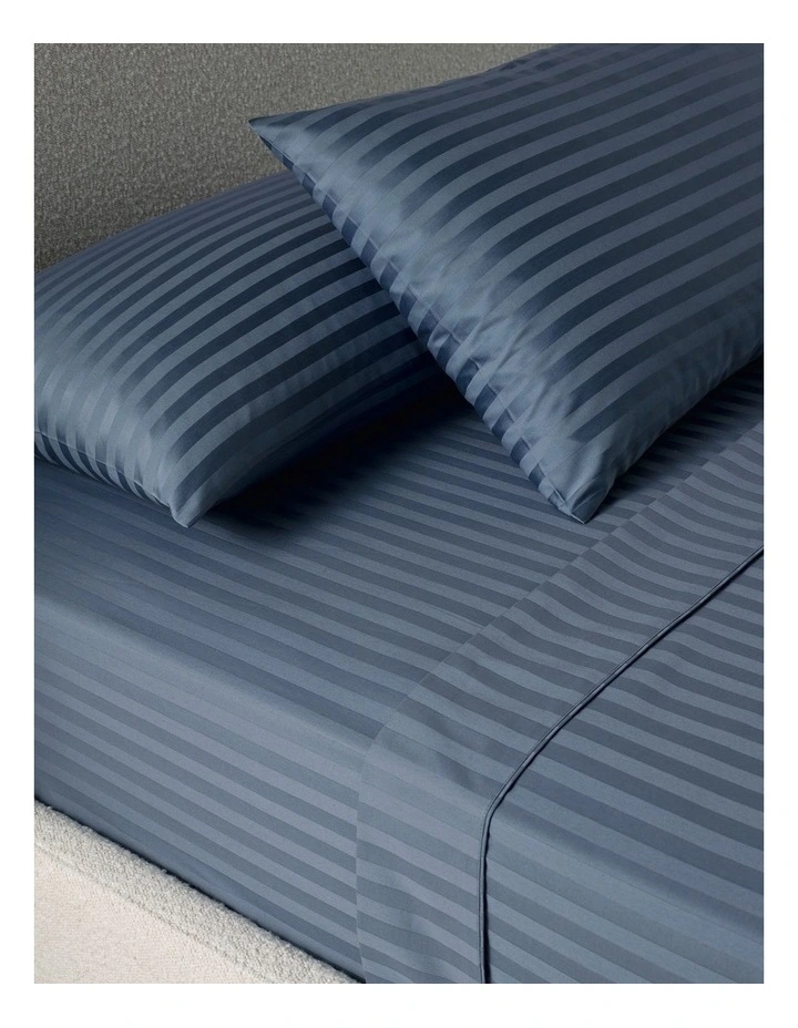 Hotel Collection 500TC Cotton Jacquard Sheet Set in Ink image 2