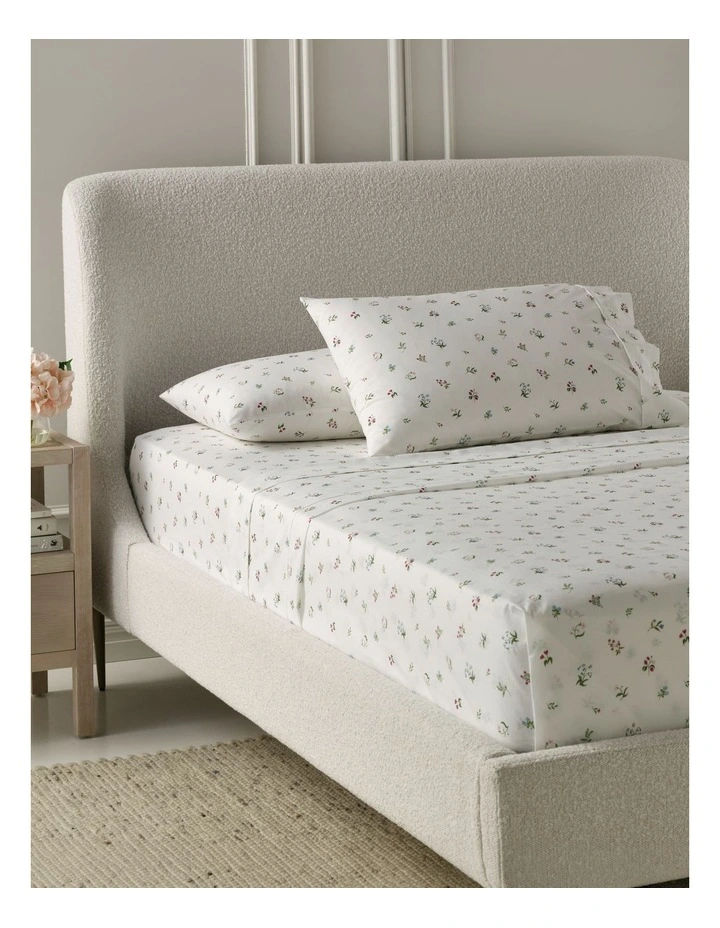 Printed Cotton Sheet Set in Floral image 2