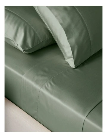400TC Diana Egyptian Cotton Sateen Sheet Set in Sage