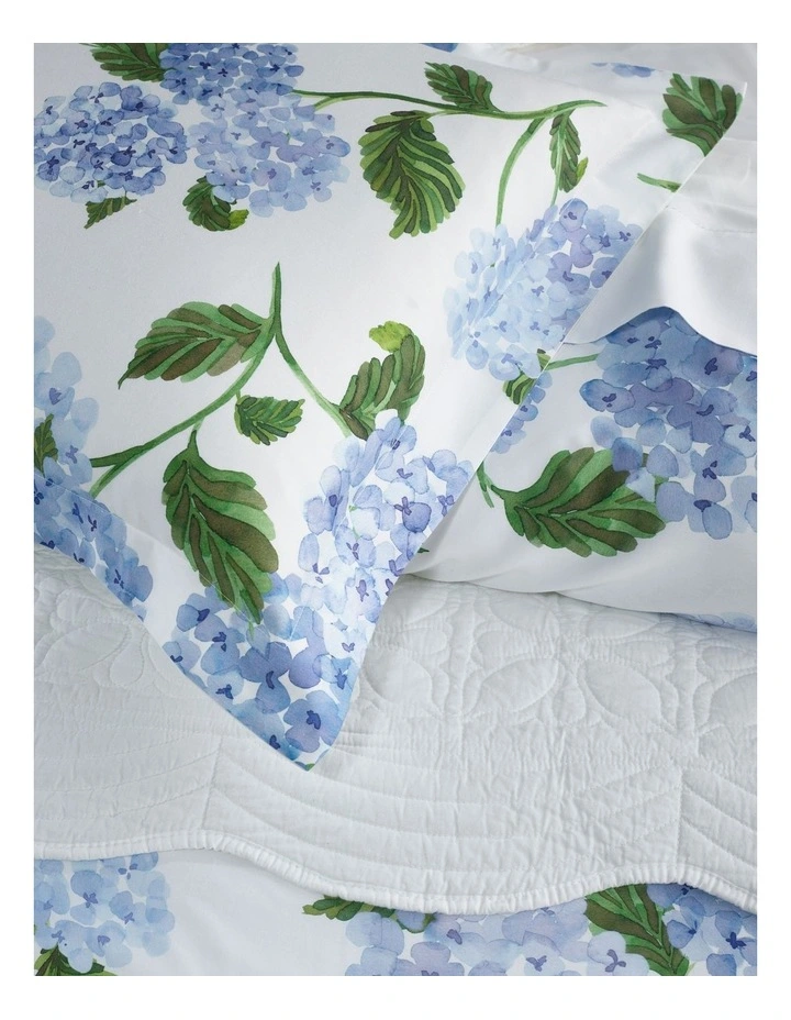 Bloom Cotton Sateen Quilt Cover Set in Blue image 2