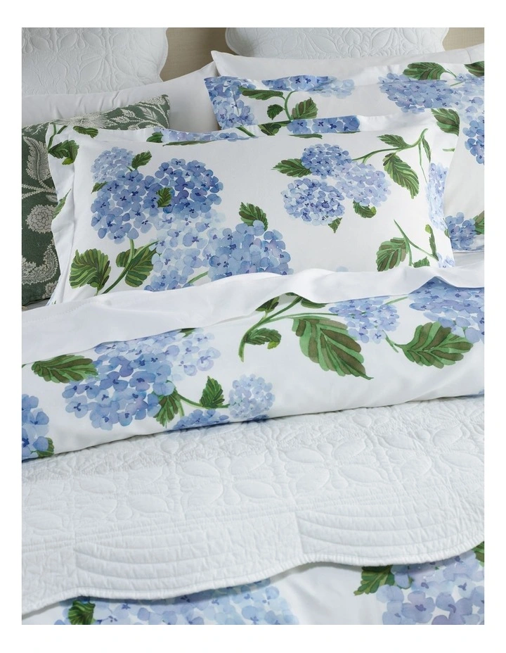 Bloom Cotton Sateen Quilt Cover Set in Blue image 3