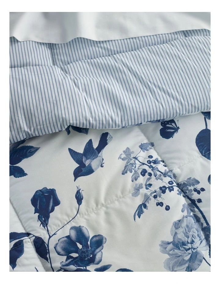 Printed Comforter Set in Blue Floral image 2