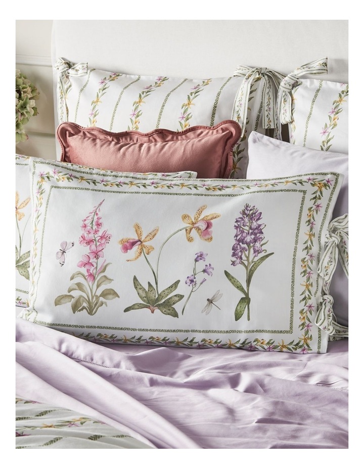 Botanical Cotton Sateen Quilt Cover Set in Green image 2