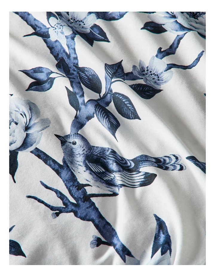 Florence Cotton Sateen Quilt Cover Set in Navy image 3