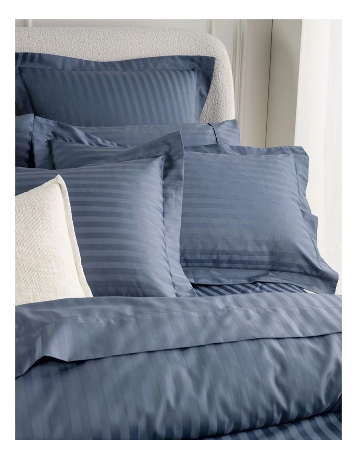 Hotel Collection 500TC Cotton Jacquard Quilt Cover Set in Ink image 2