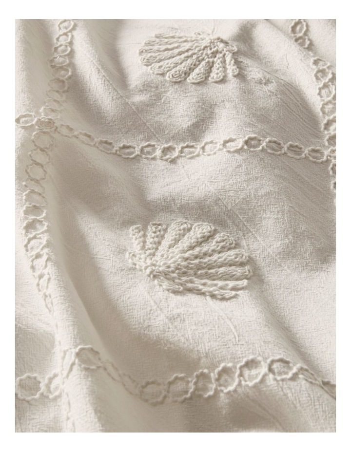 Portofino Embroidered Cotton Quilt Cover Set in White image 2