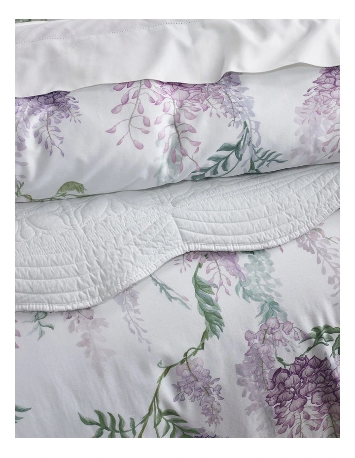 Wisteria Cotton Sateen Quilt Cover Set in Lilac image 2