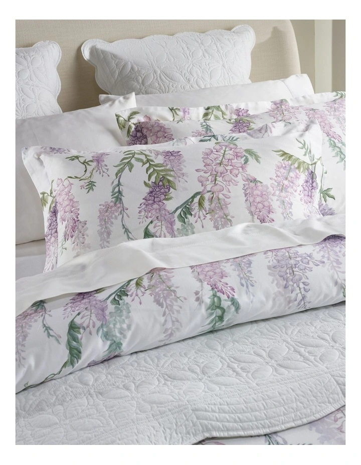 Wisteria Cotton Sateen Quilt Cover Set in Lilac image 3