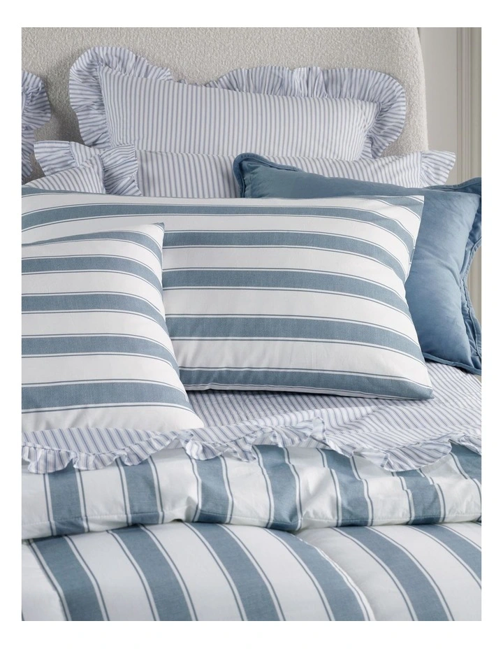 Printed Comforter Set in Ink Stripe image 3