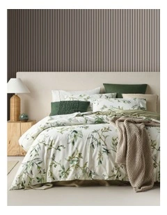 Springwood Bamboo Cotton Quilt Cover Set in Green