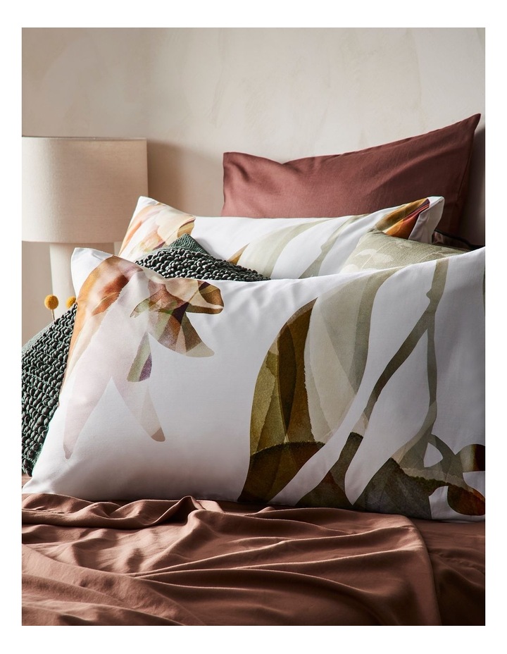 Tarraleah Bamboo Cotton Quilt Cover Set in Mahogany image 2