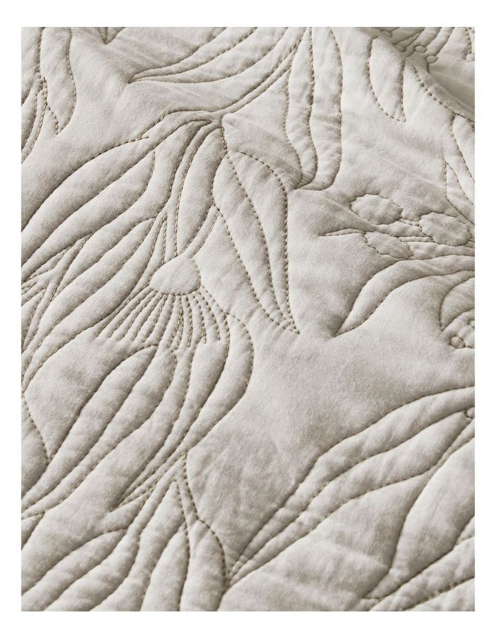 Abbey Quilted Cotton Quilt Cover Set in White image 3