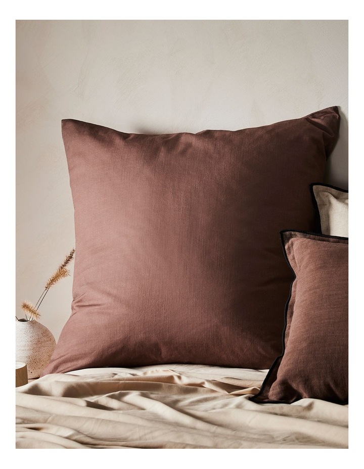 Sandy Cape Washed Belgian Linen Quilt Cover Set in Pecan image 3