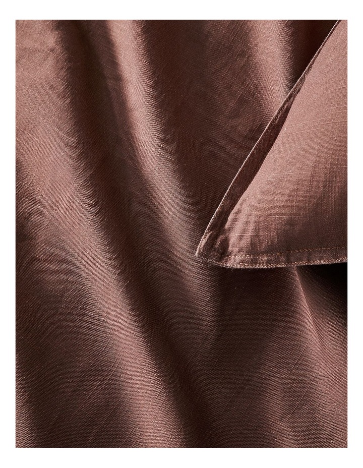 Sandy Cape Washed Belgian Linen Quilt Cover Set in Pecan image 4