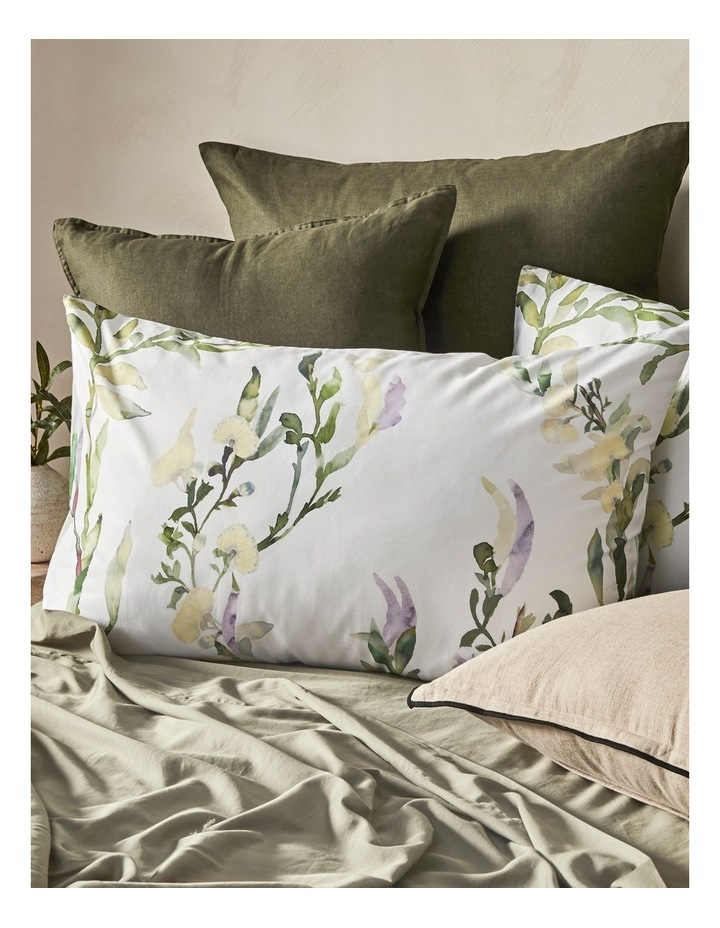 Springwood Bamboo Cotton Quilt Cover Set in Greens image 2