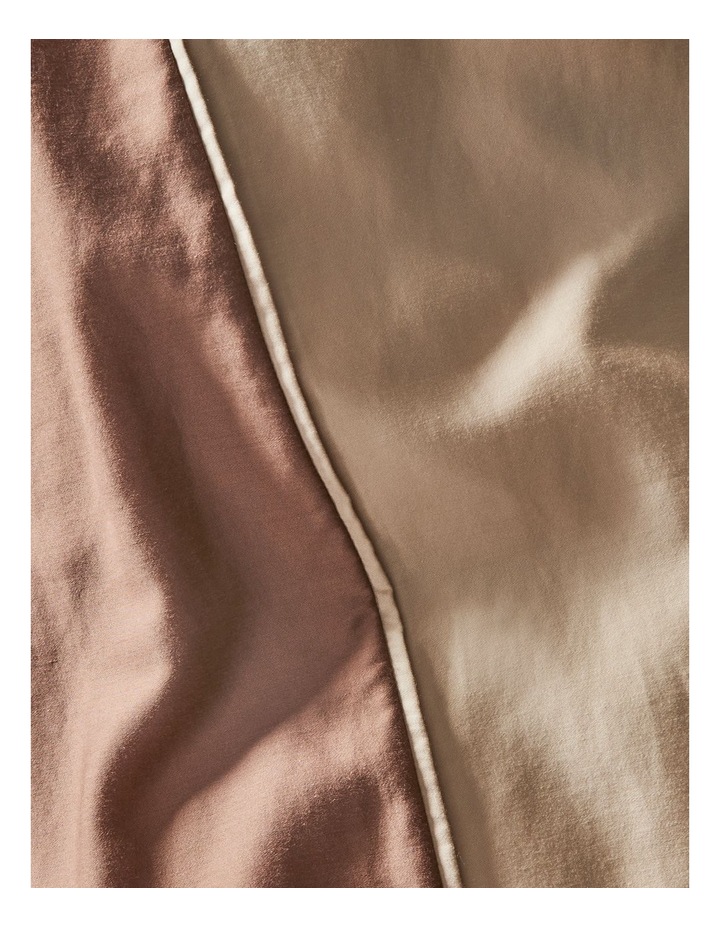 Palm Cove Washed Bamboo Cotton Reversible Quilt Cover Set in Clay and Dune image 4