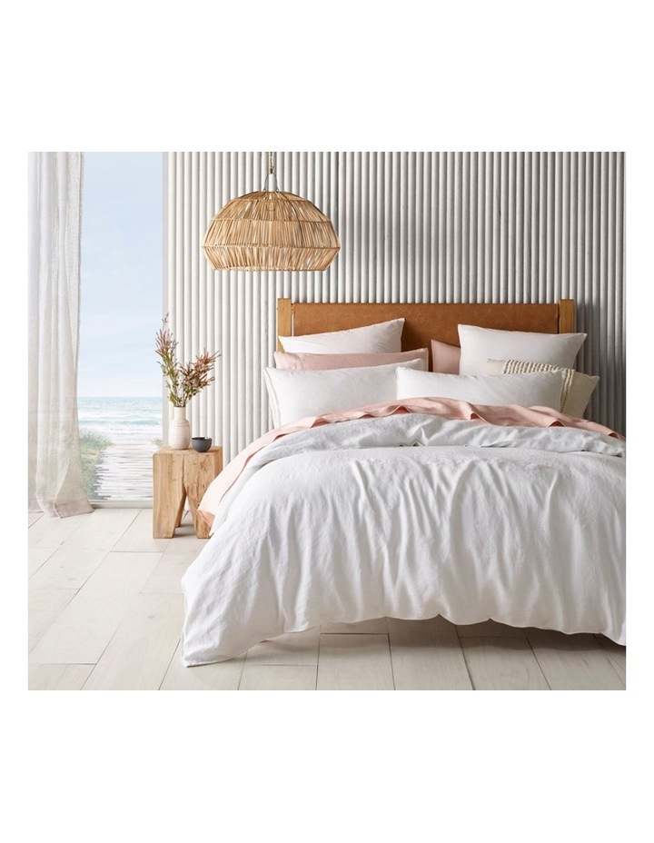 Australian House & Garden Sandy Cape Washed Belgian Linen Quilt Cover Set In White | MYER