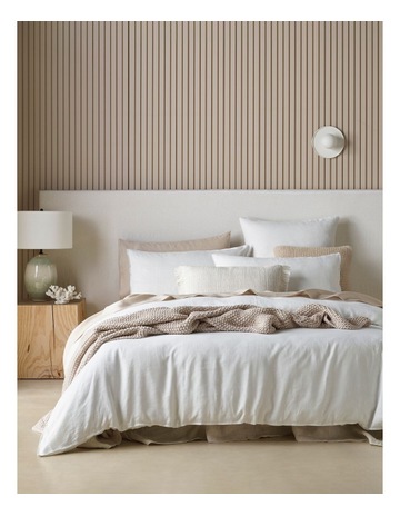 Sandy Cape Washed Belgian Linen Sheet Set in White