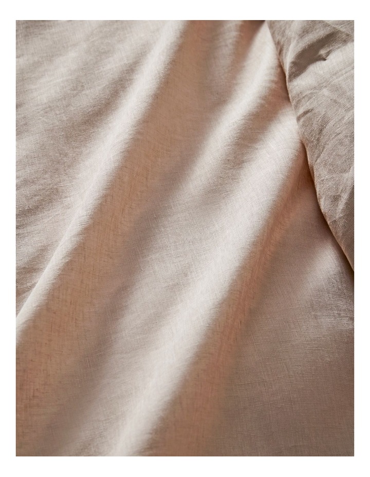Sandy Cape Washed Belgian Linen Quilt Cover Set in Moonbeam image 4