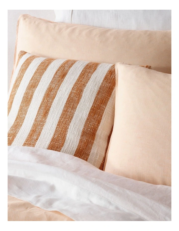 Sandy Cape Linen Quilt Cover Set in Mock Orange image 3