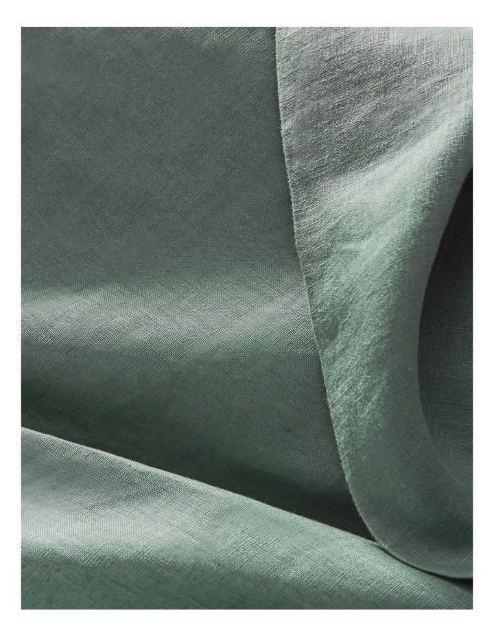 Sandy Cape Washed Belgian Linen Quilt Cover Set in Eucalyptus image 4