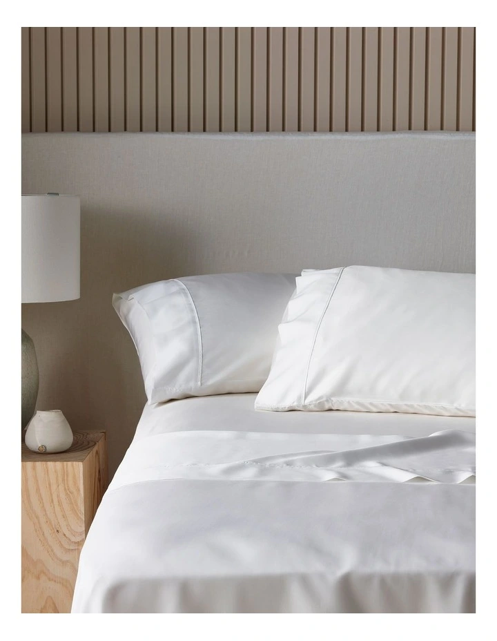 Tencel Lyocell Fibre 50cm Sheet Set in White image 1
