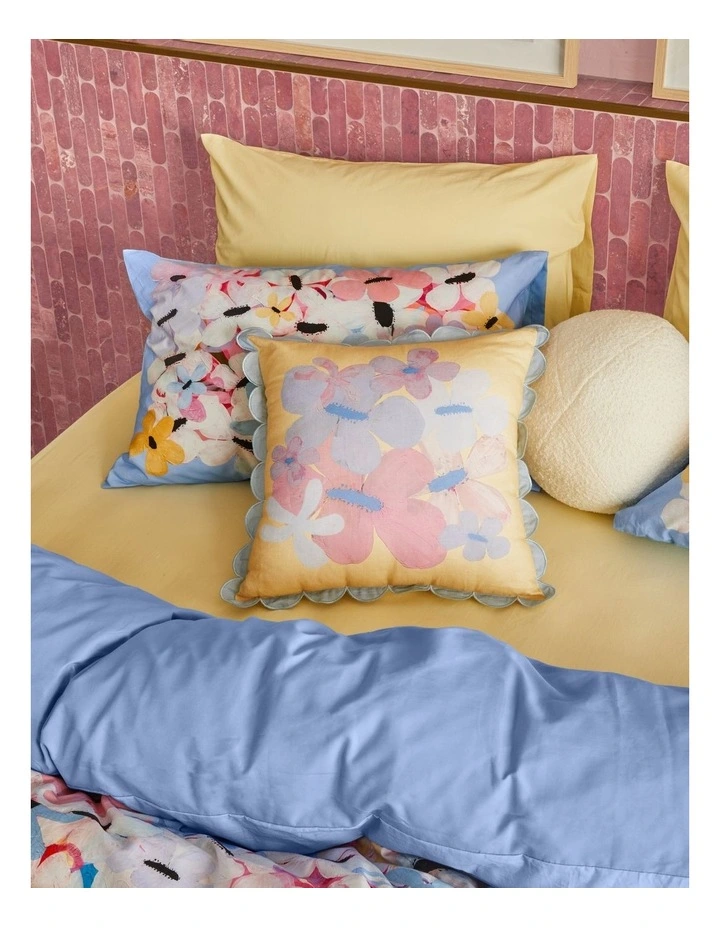 Haze II Cotton Quilt Cover Set in Cornflower Blue image 4