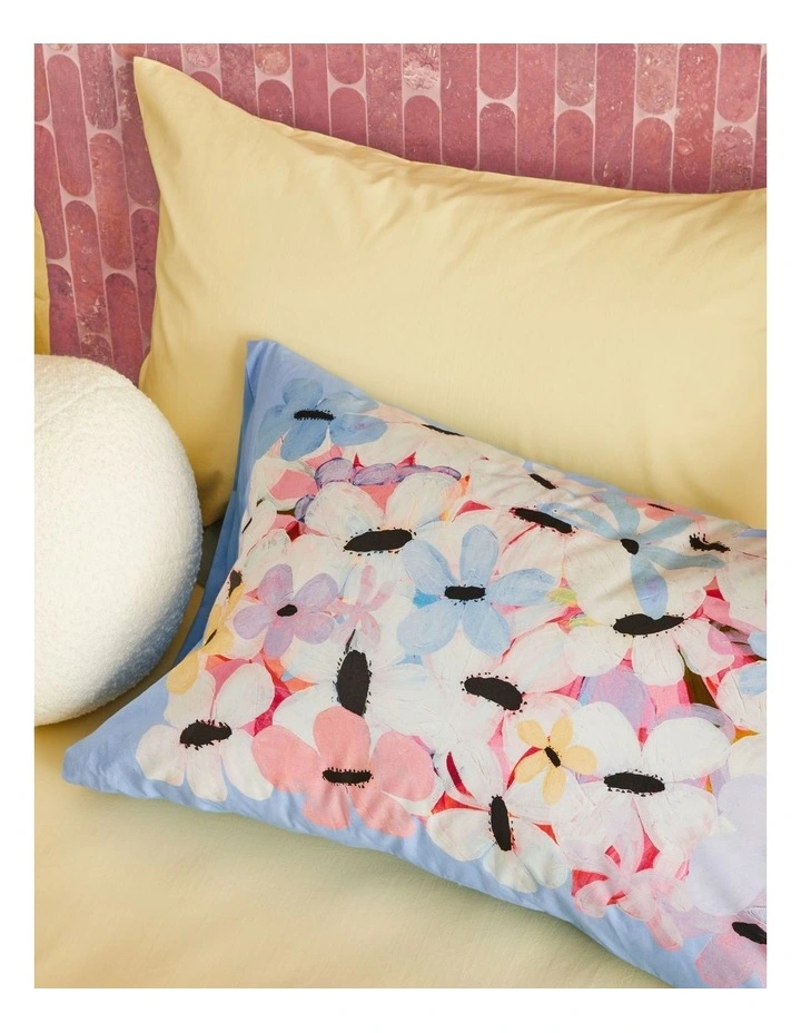Haze II Cotton Quilt Cover Set in Cornflower Blue image 6