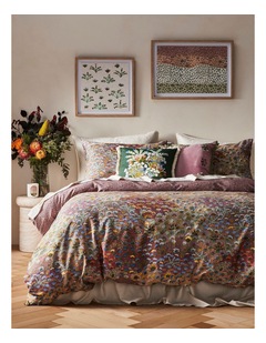 Desert Flowers Cotton Sateen Quilt Cover Set by Jessie Ngwarraye