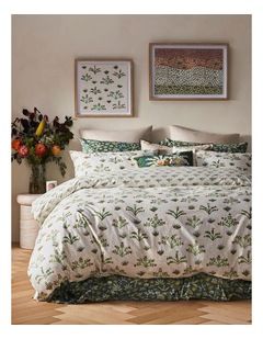 Bush Flowers Cotton Quilt Cover Set by Latoya Ngwarraye Petrick