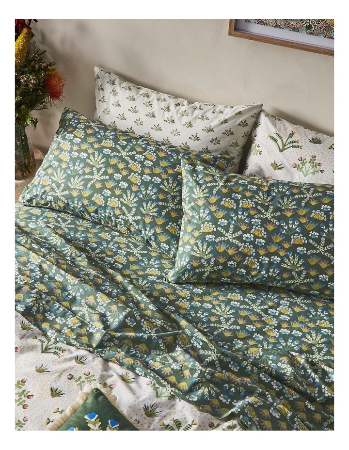 Desert Flowers Cotton Sheet Set by Jessie Ngwarraye image 1