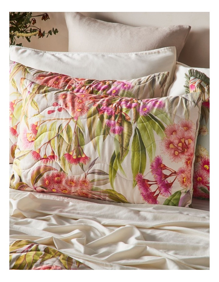 Flowering Gum Quilted Cotton Coverlet in Natural image 2
