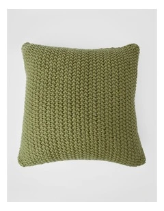 Norwood Knitted Cushion in Shrub