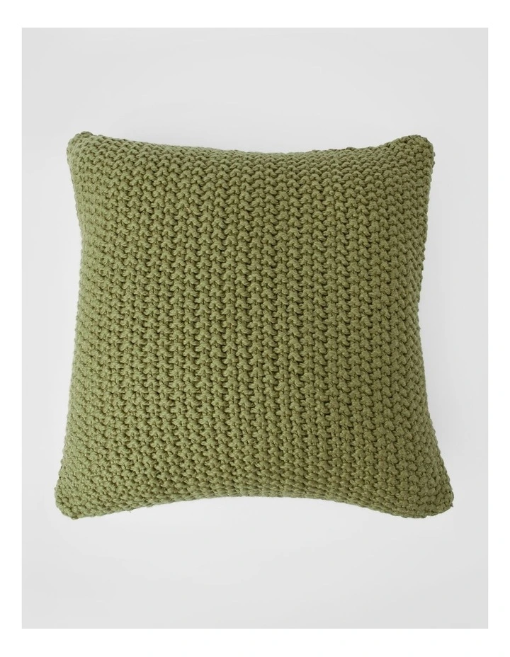 Norwood Knitted Cushion in Shrub image 1