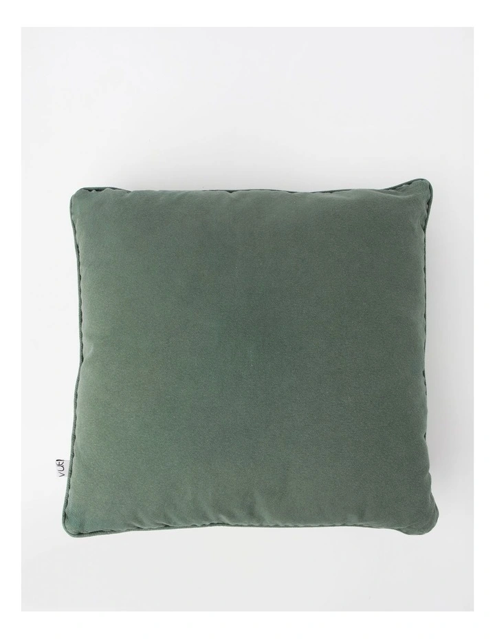 Dallas Stonewashed Cushion in Dusky Green image 1