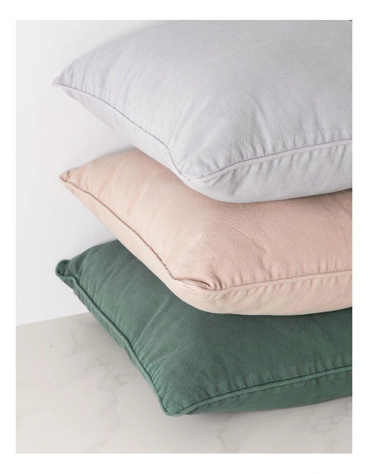 Dallas Stonewashed Cushion in Dusky Green image 2