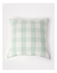 Gingham Cushion in Sage