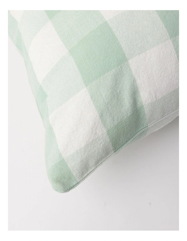 Gingham Cushion in Sage image 3