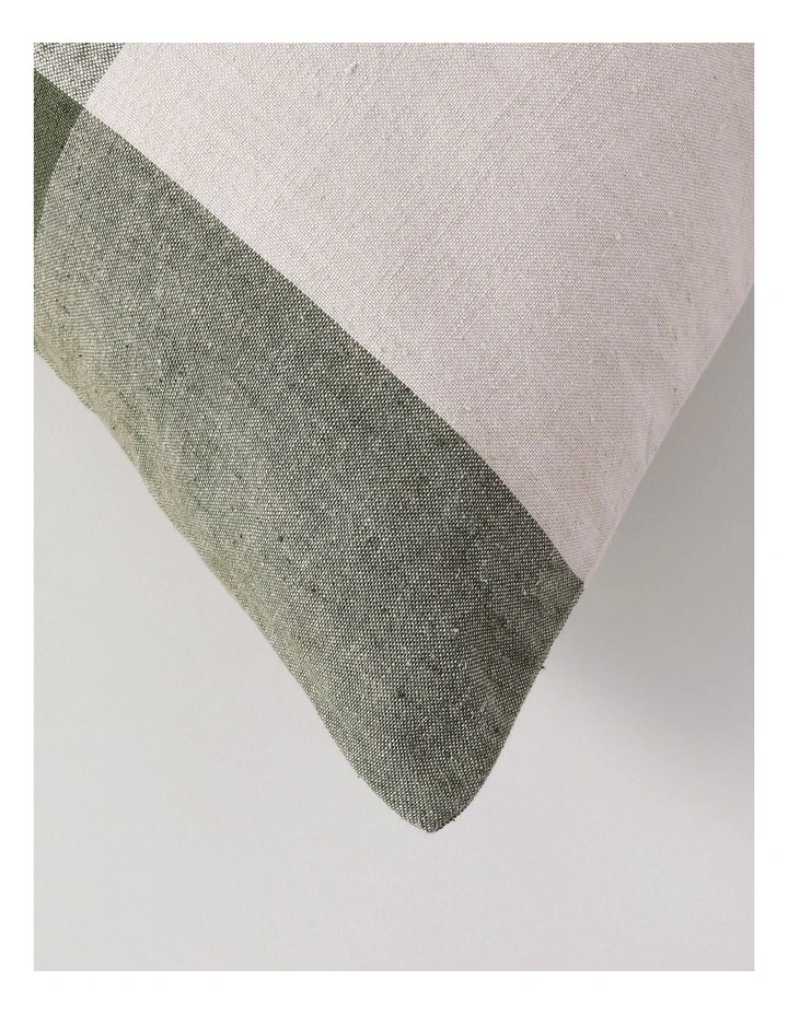 Australian House & Garden Check Cushion in Green image 2