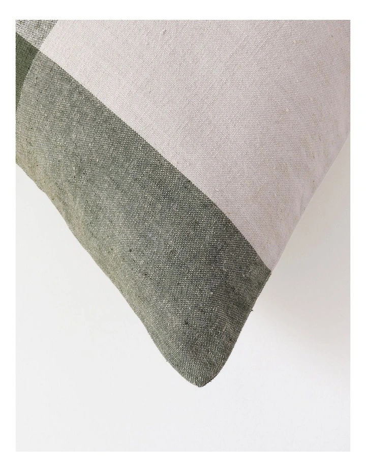 Australian House & Garden Check Cushion in Green image 2